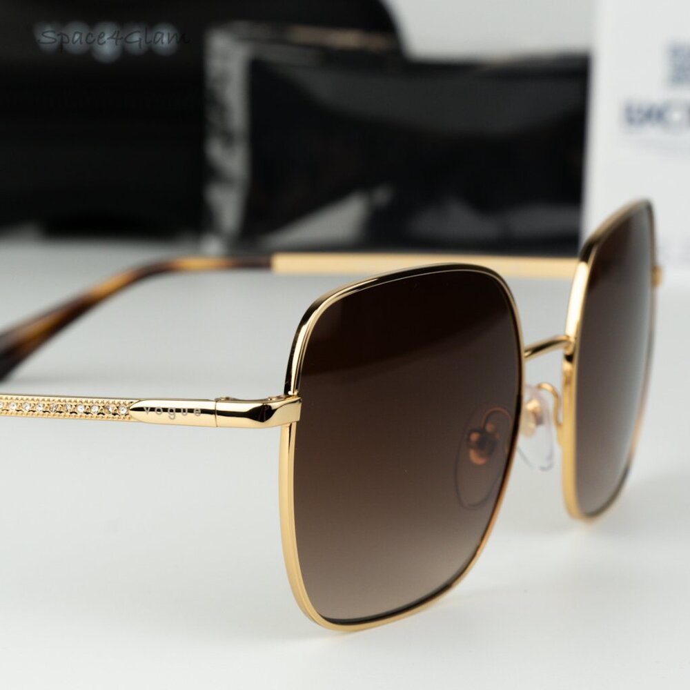 Vogue Women Sunglasses Gold Brown Gradient Square VO4175SB 280/1353 BRAND NEW